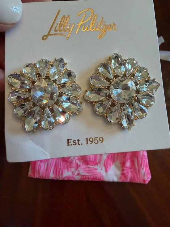 NWT Lilly Pulitzer Spicy Socialite Stud Earrings - Picture 10 of 10
